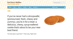 Desktop Screenshot of eatdutchwaffles.com