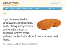 Tablet Screenshot of eatdutchwaffles.com